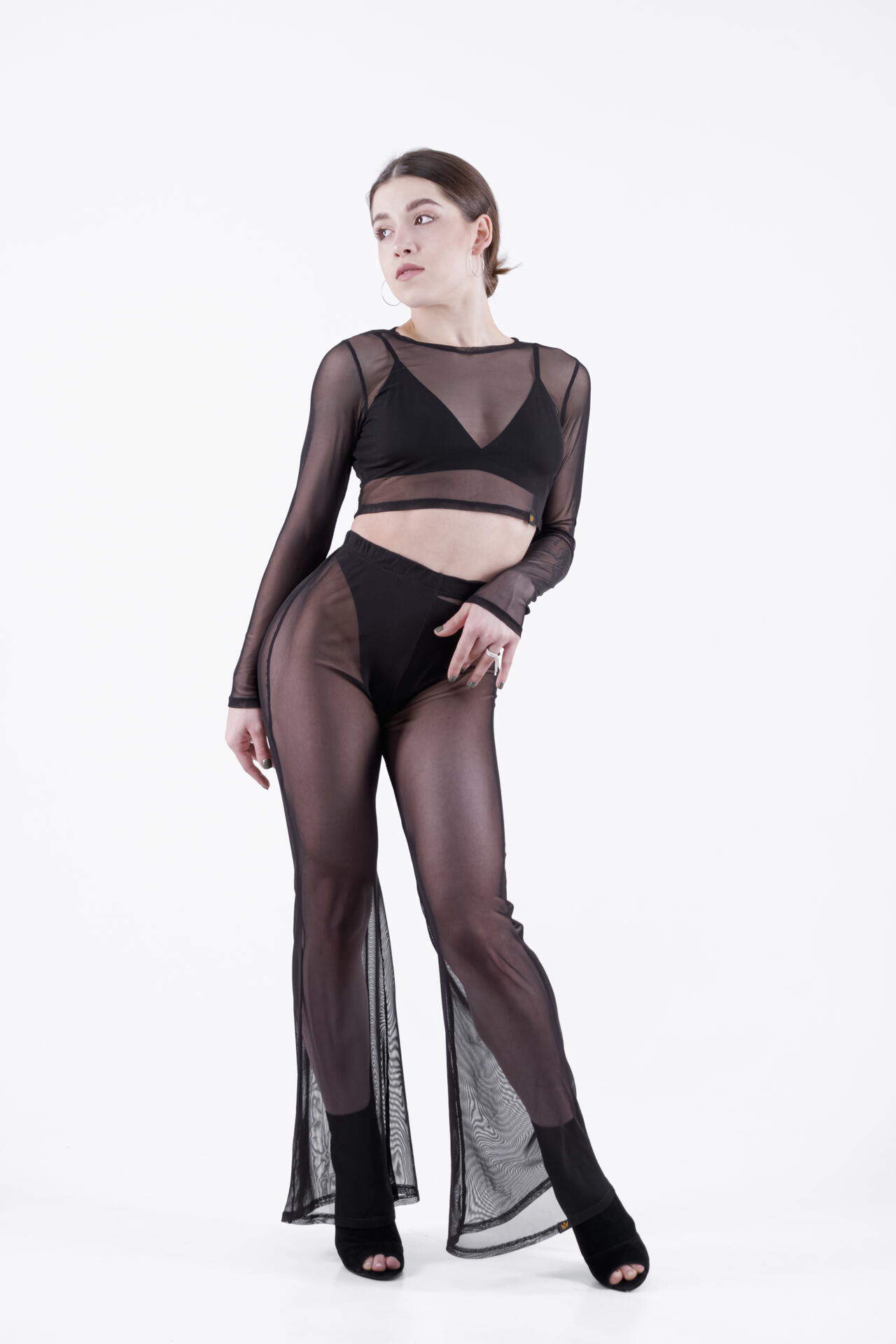 Штани кльош Classic Mesh Black